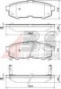 MAZDA LEY42643Z Brake Pad Set, disc brake